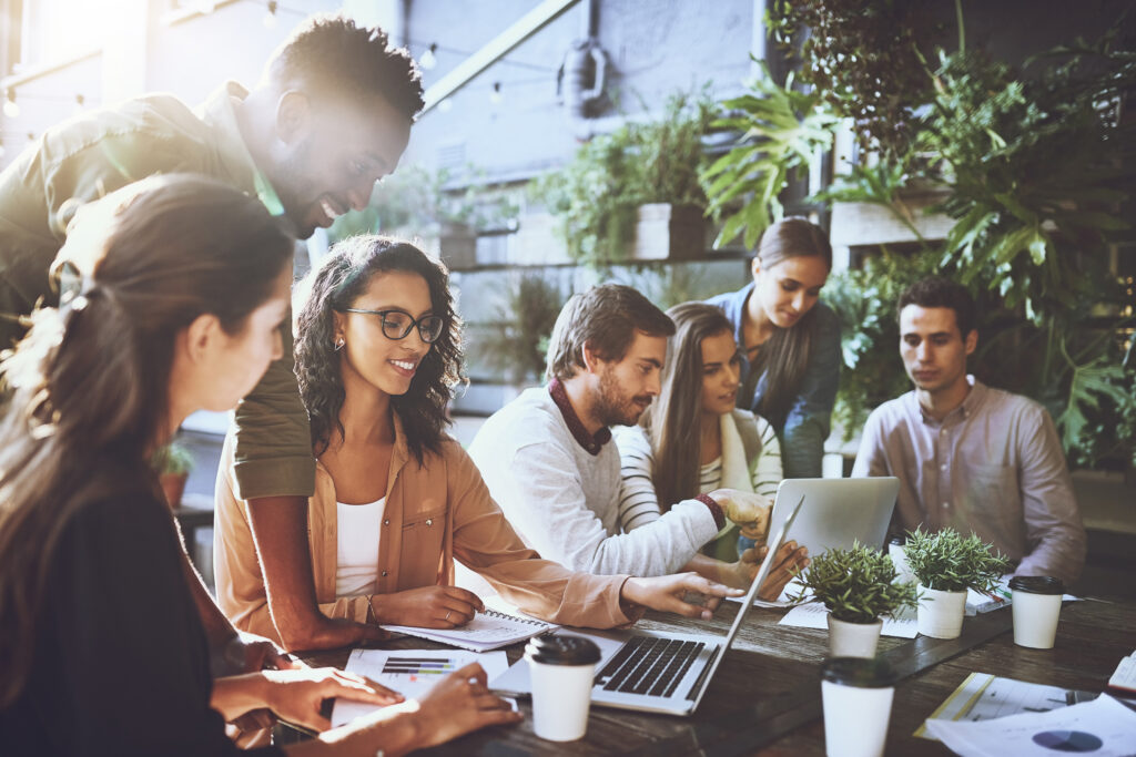 A restaurant marketing team developing top restaurant marketing strategies